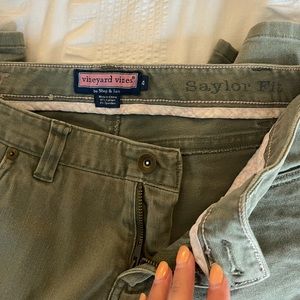 Vineyard Vines Saylor Fit Green Pants